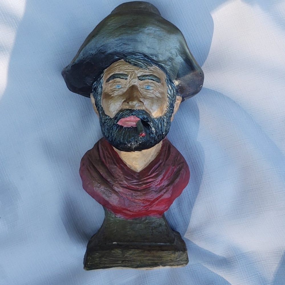 Clay Vintage Sculpture Handmade Art Decor